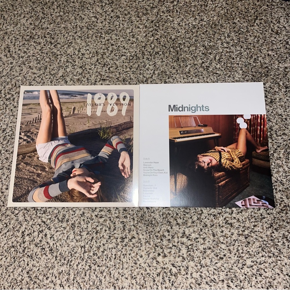 Taylor Swift Vinyls - 1989 Sunrise Boulevard and Midnights Jade Green